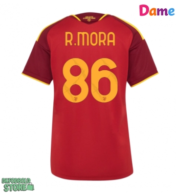AS Roma Rodrigo Mora #86 Replika Hjemmebanetrøje Dame 2026-27 Kortærmet